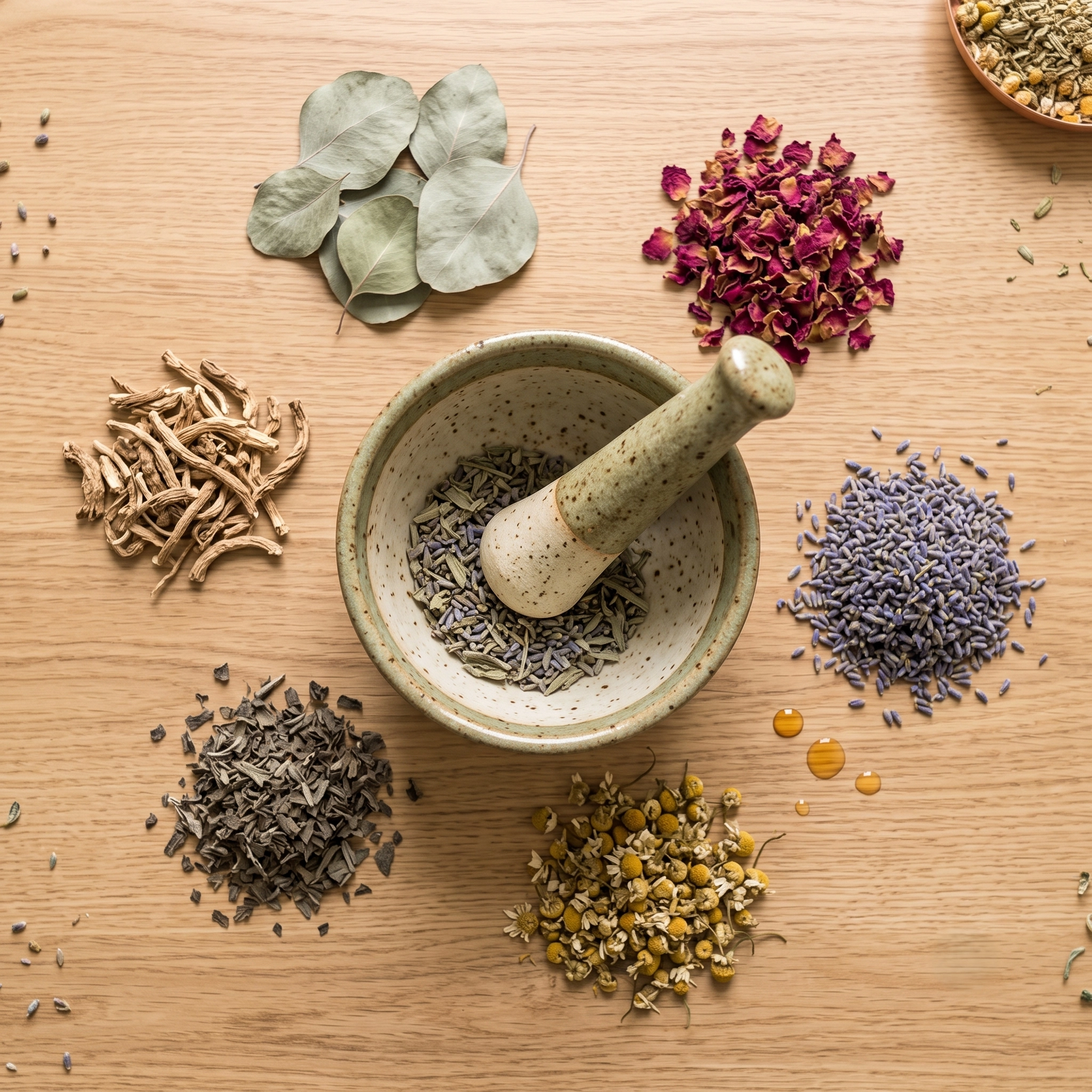 Dried herbs and botanicals